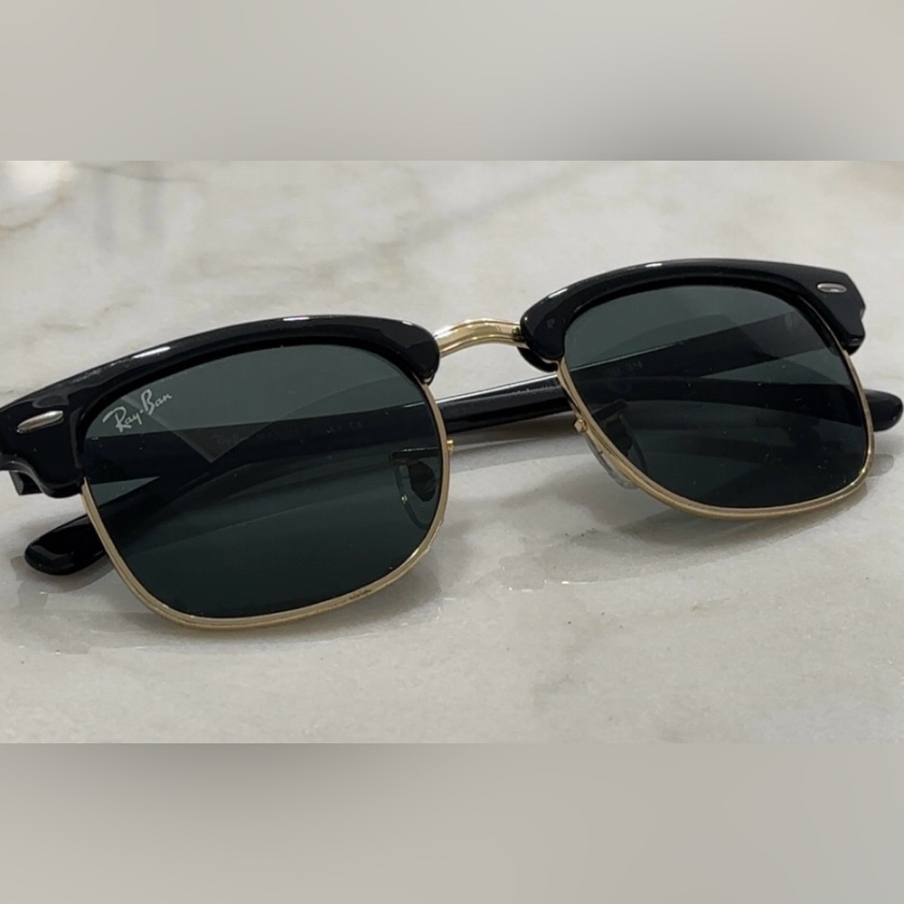 Ray-Ban Black and Gold Sunglasses